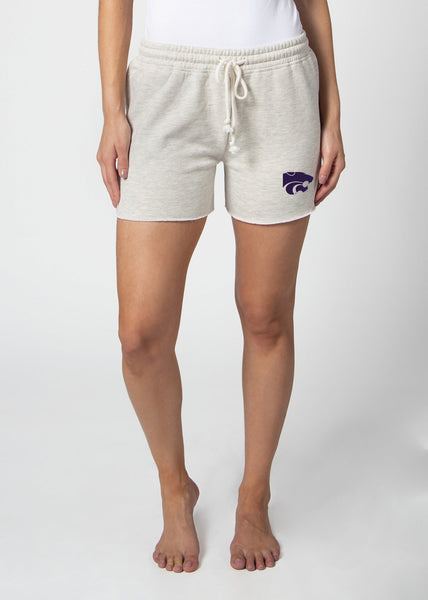chicka d Kansas State Wildcats Ash Grey Sweatshorts S