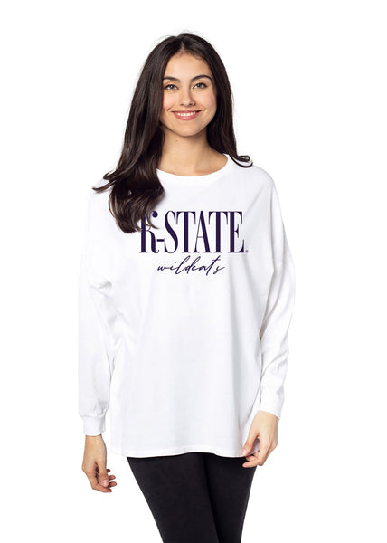 chicka d Kansas State Wildcats The Big Shirt in White S