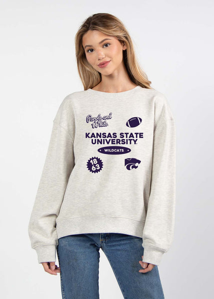chicka d Kansas State Wildcats Two-A-Days Old School Crew S