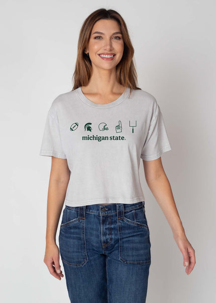 chicka d Michigan State Spartans Hustle Short 'n Sweet Tee S