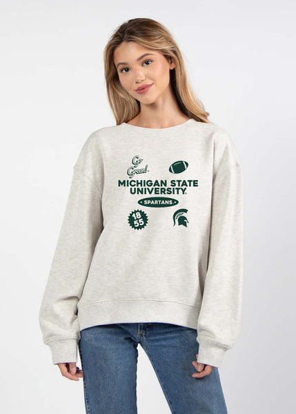 chicka d Michigan State Spartans Two-A-Days Old School Crew S