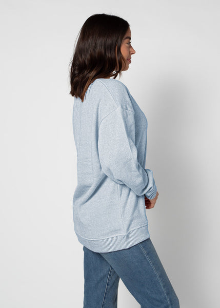 Chicka D Michigan Wolverines Ink Warm Up Crew Sweatshirt S