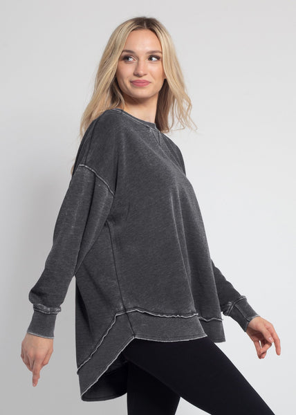 Chicka D Mississippi State Bulldogs Campus Pullover In Charcoal Charcoal
