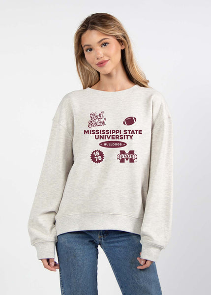 chicka d Mississippi State Bulldogs Two-A-Days Old School Crew S