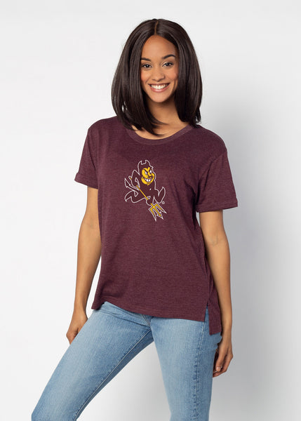 chicka d Must Have Tee Arizona State Sun Devils in Maroon S
