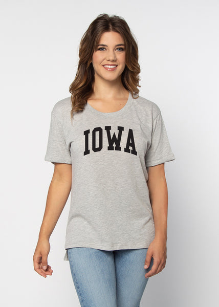 chicka d Must Have Tee Iowa Hawkeyes in Heather Grey S