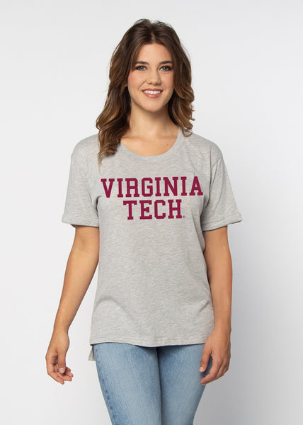 chicka d Must Have Tee Virginia Tech Hokies in Heather Grey S