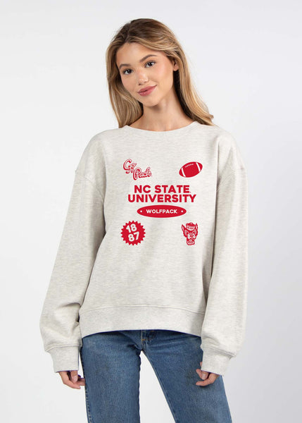 chicka d NC State Wolfpack Two-A-Days Old School Crew S