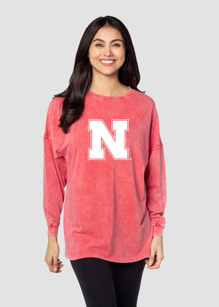 chicka d Nebraska Cornhuskers Big Shirt in Cardinal Cardinal