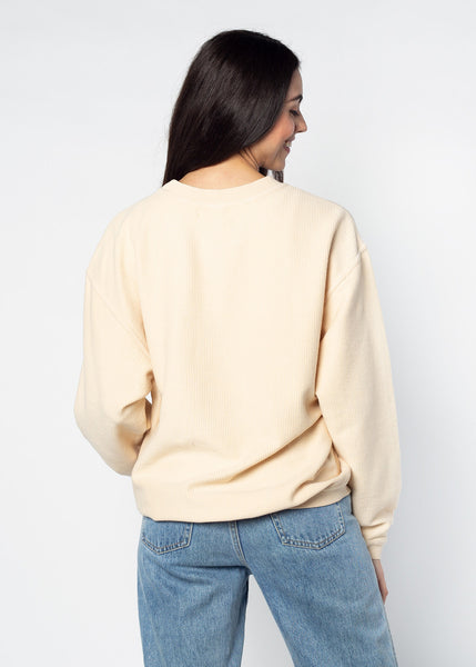 Chicka D Nebraska Cornhuskers Corded Crew In Natural Natural