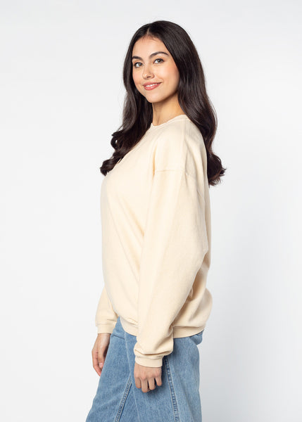 Chicka D Nebraska Cornhuskers Corded Crew In Natural Natural