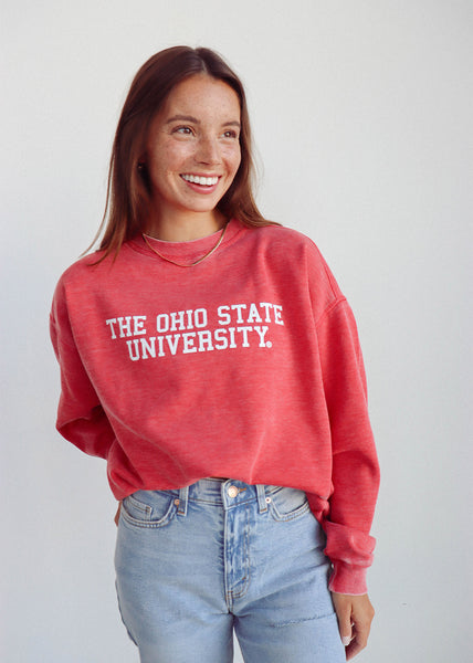 chicka d Ohio State Buckeyes Campus Crew Sweatshirt S