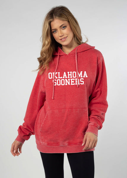 chicka d Oklahoma Sooners Cardinal Burnout Everybody Hoodie S