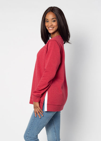 Chicka D Oklahoma Sooners Crimson Back To Basics Tunic S