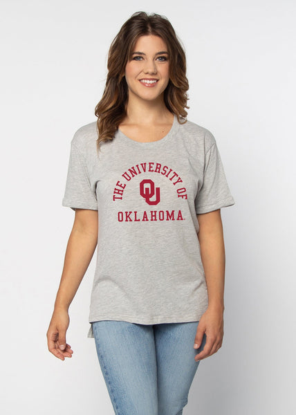 chicka d Oklahoma Sooners Heather Grey Must Have Tee S