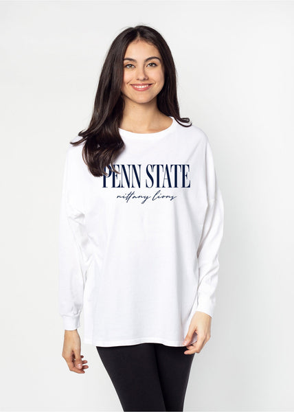chicka d Penn State Nittany Lions The Big Shirt in White S
