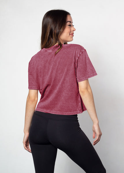 Chicka D Short 'N Sweet Tee Arizona State Sun Devils In Merlot S