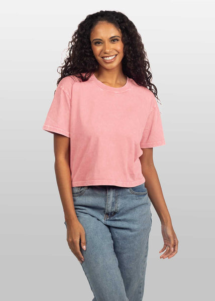 chicka d Short 'n Sweet Tee in Dusty Rose Dusty Rose