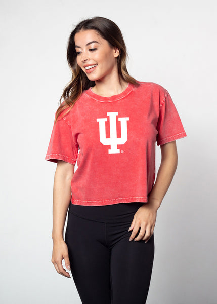 chicka d Short 'N Sweet Tee Indiana Hoosiers in Cardinal S