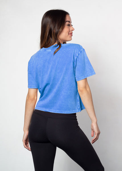 Chicka D Short 'N Sweet Tee Kansas Jayhawks In Cobalt S