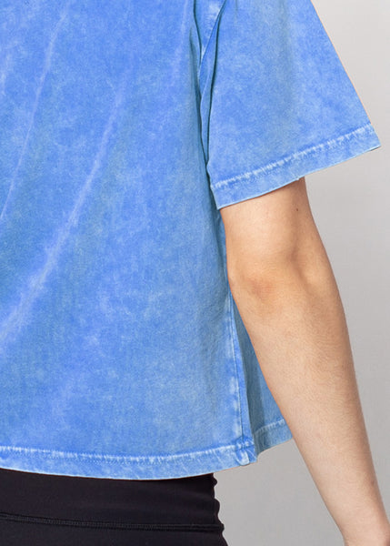 Chicka D Short 'N Sweet Tee Kansas Jayhawks In Cobalt S