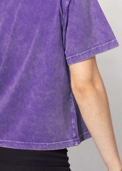 Chicka D Short 'N Sweet Tee Kansas State Wildcats In Grape S