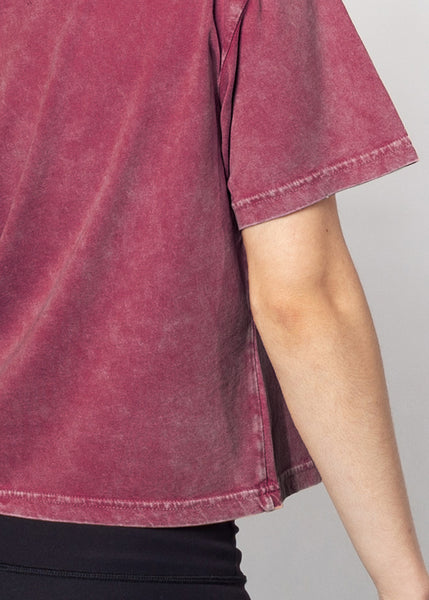 Chicka D Short 'N Sweet Tee Virginia Tech Hokies In Merlot