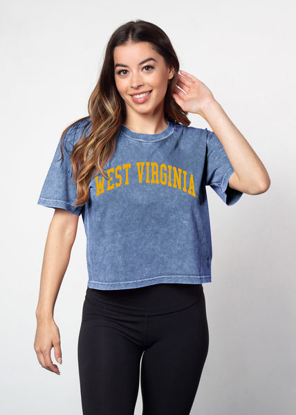 chicka d Short 'N Sweet Tee West Virginia Mountaineers in Ink S