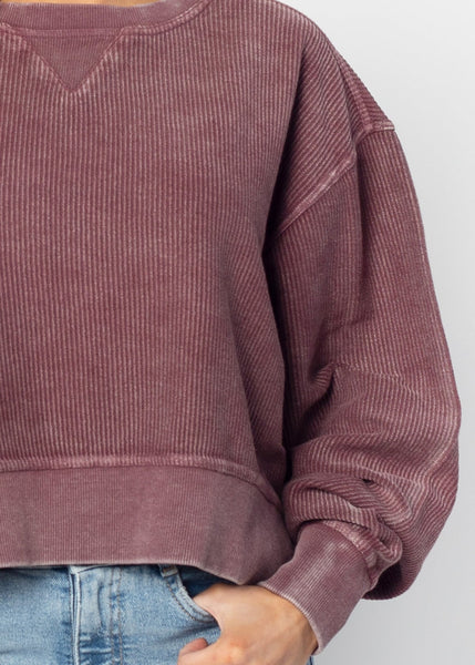 Chicka D Texas A&M Aggies Junior Corded Boxy Pullover S