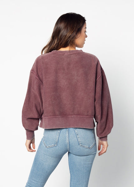 Chicka D Texas A&M Aggies Junior Corded Boxy Pullover S