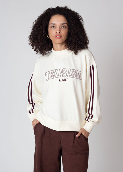 chicka d Texas A&M Aggies Lecture Varsity Mock-Neck S