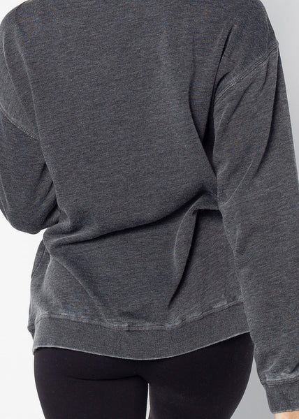 Chicka D Texas A&M Aggies Orientation Burnout Crew Sweatshirt In Charcoal S