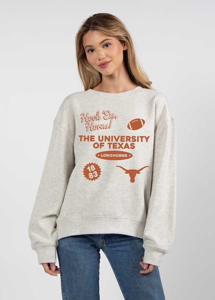 chicka d Texas Longhorns Two-A-Days Old School Crew S