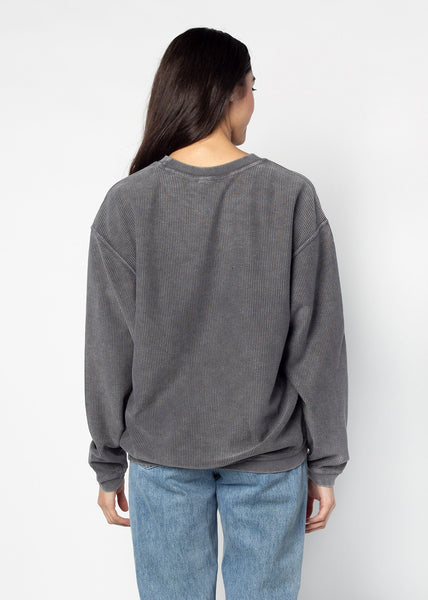 Chicka D The Original Corded Crew Arizona State Sun Devils In Charcoal S