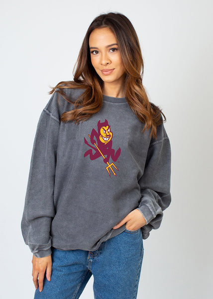chicka d The Original Corded Crew Arizona State Sun Devils in Charcoal S