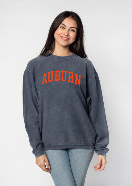 chicka d The Original Corded Crew Auburn Tigers in Navy S