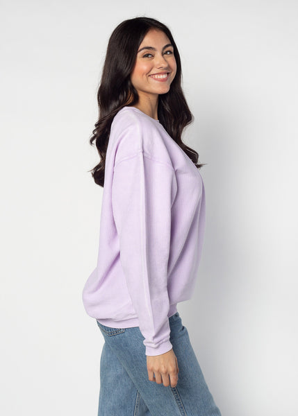 Chicka D The Original Corded Crew Clemson Tigers In Lilac Purple S