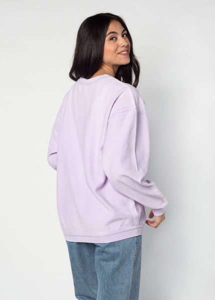 Chicka D The Original Corded Crew Clemson Tigers In Lilac Purple S