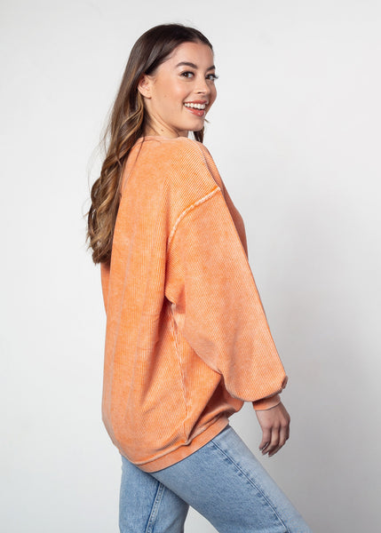 Chicka D The Original Corded Crew Clemson Tigers In Orange S