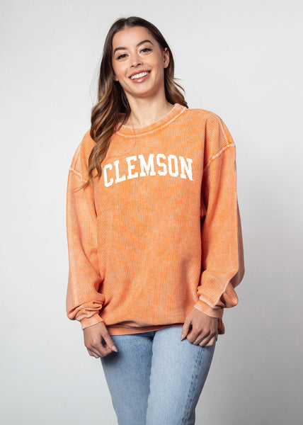 chicka d The Original Corded Crew Clemson Tigers in Orange S