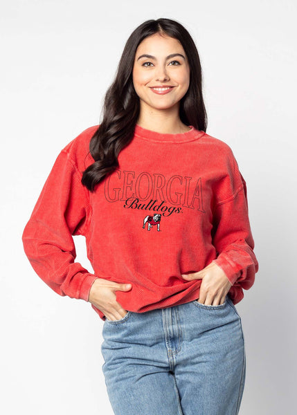 chicka d The Original Corded Crew Georgia Bulldogs Cliffs Notes in Red S