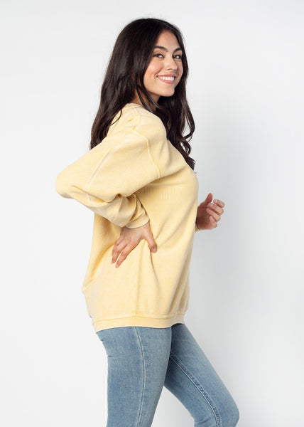 Chicka D The Original Corded Crew Iowa Hawkeyes In Gold S