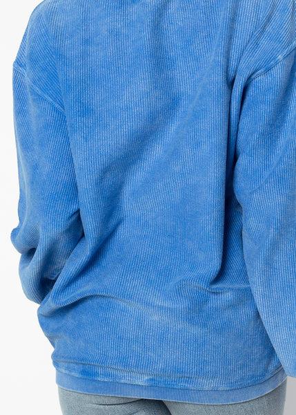 Chicka D The Original Corded Crew Kansas Jayhawks In Royal S