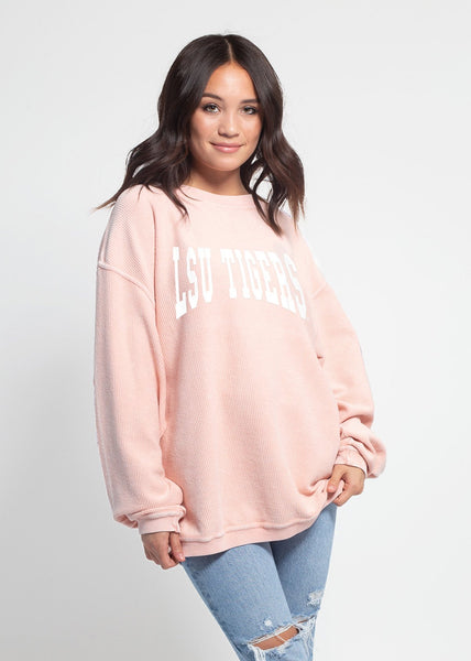 chicka d The Original Corded Crew LSU Tigers in Urban Pink