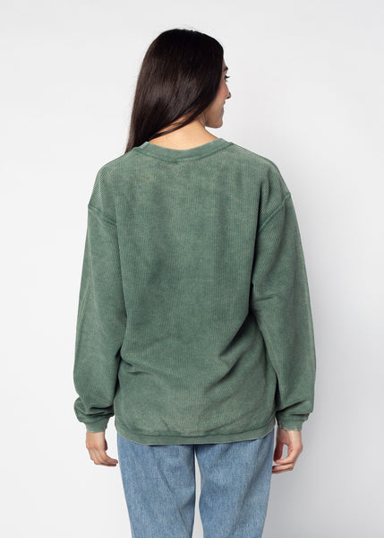 Chicka D The Original Corded Crew Michigan State Green Sweatshirt S