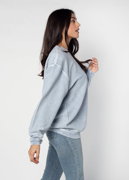 Chicka D The Original Corded Crew Michigan Wolverines Cliffs Notes In Faded Denim S