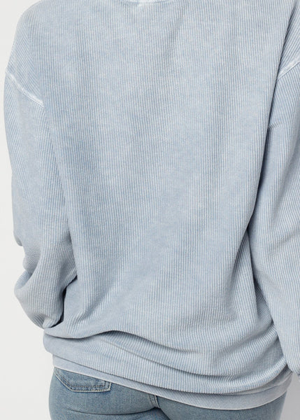 Chicka D The Original Corded Crew Michigan Wolverines Cliffs Notes In Faded Denim S