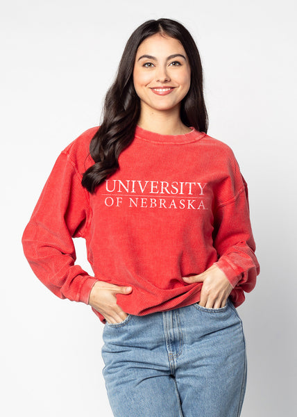 chicka d The Original Corded Crew Nebraska Cornhuskers in Red S