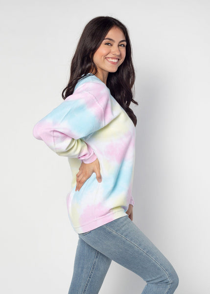 Chicka D The Original Corded Crew Oklahoma Sooners Rainbow Tie-Dye S