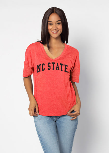 chicka d V-Happy Jersey North Carolina State Wolfpack in Red S